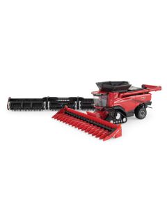1/64 Case IH Combine AF11 on track with 2 heads