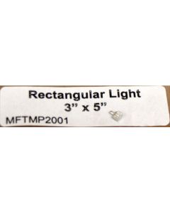1/64 Rectangular Light 3 inch x 5 inch Single Work Light w/mount pin