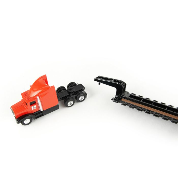 1/64 Allis Chalmers 7580 4WD on Semi with lowboy trailer