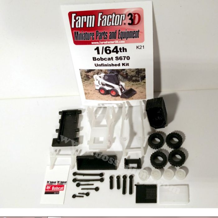 1/64 Bobcat Skid Loader S670 Kit