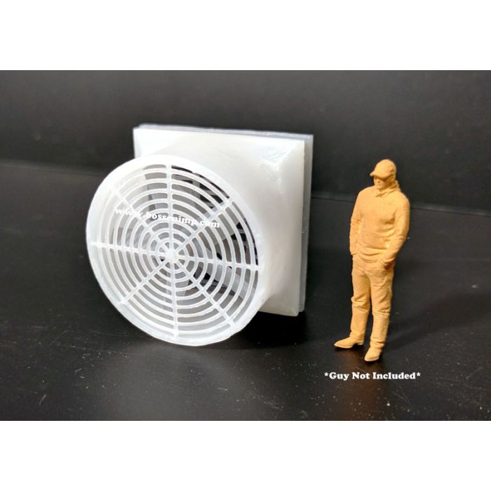 1/64 Barn Fan 72 inch Exhaust Fan Kit 3D printed