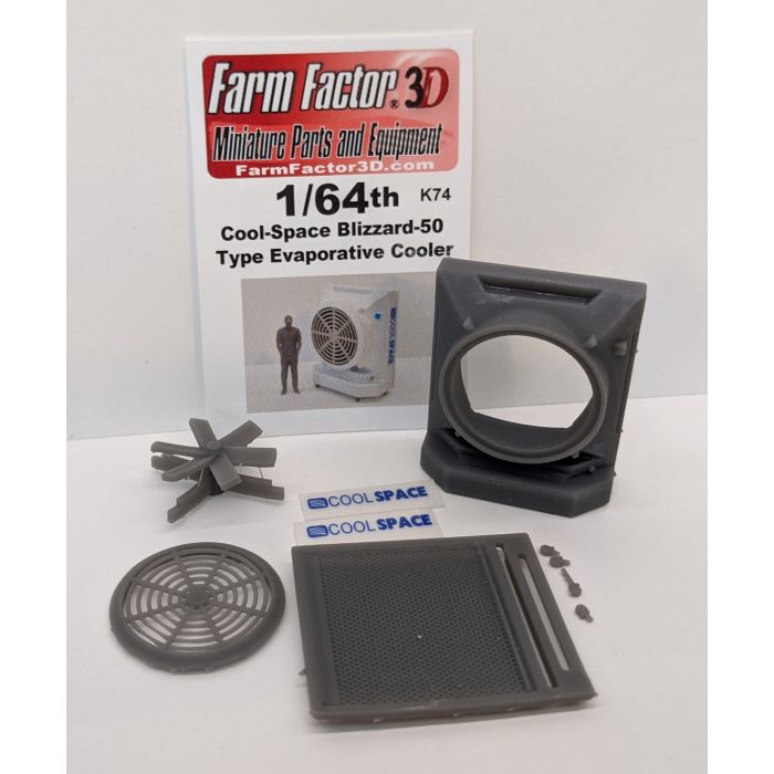 1/64 Cool-Space Blizzard-50 Type Evaporative Cooler Kit 3D