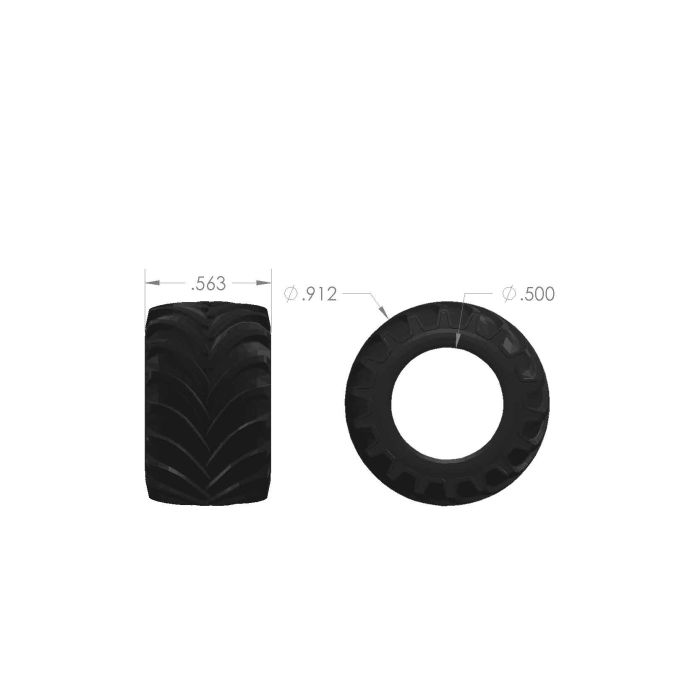 1/64 Tire LSW 950/45R-32  3D printed