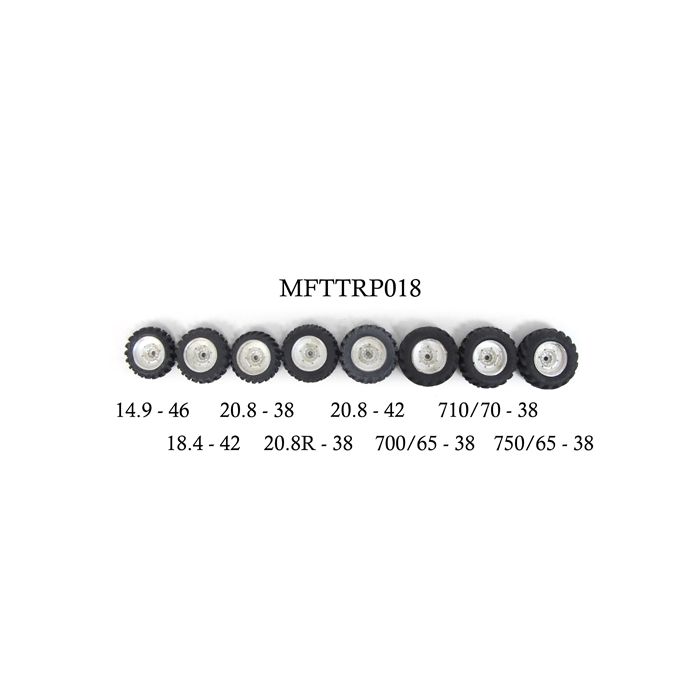 1/64 Single Rims 750 x 330 pair