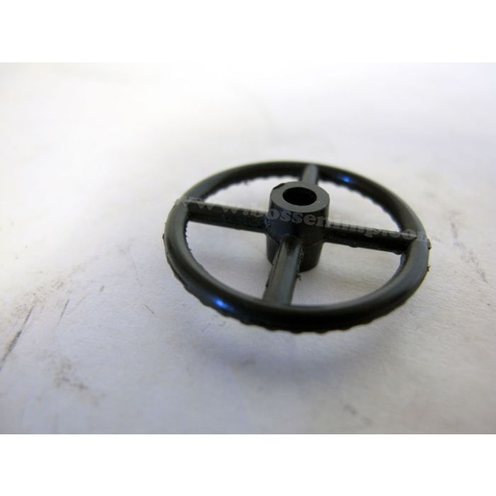 Part 1/16 Steering Wheel Plastic Black 1 1/8 inch