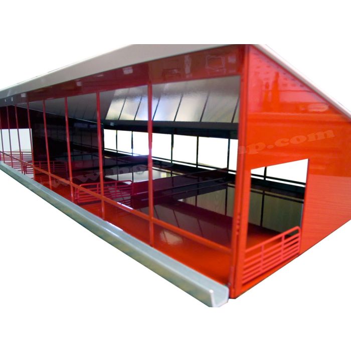 1/64 Cattle Shed Monoslope red & white