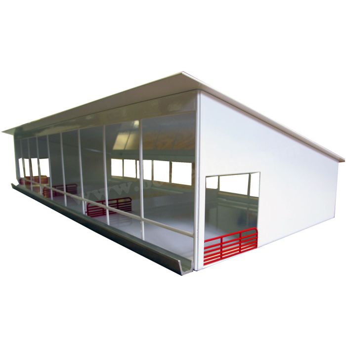 1/64 Cattle Shed Monoslope all white