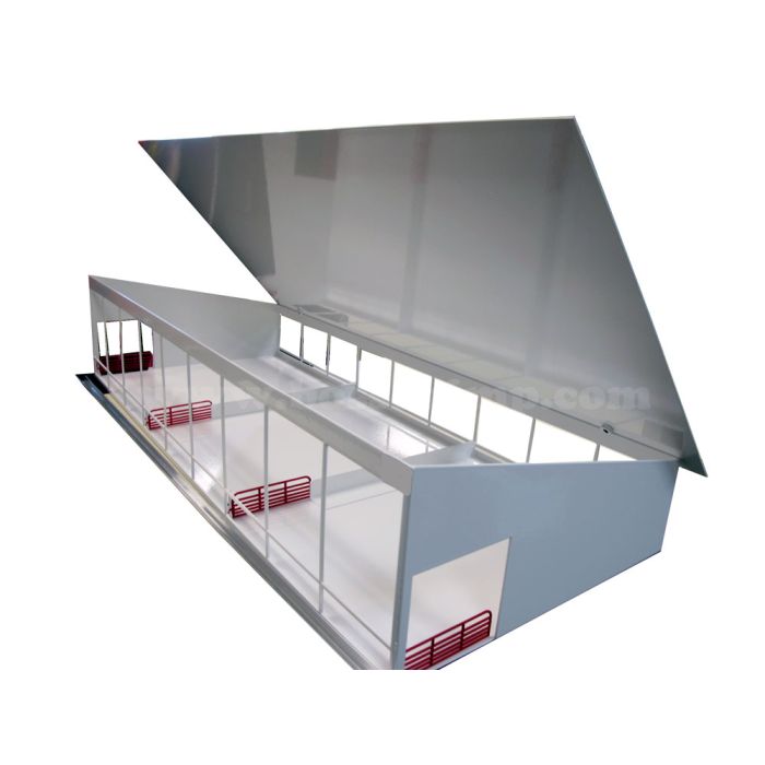 1/64 Cattle Shed Monoslope all white