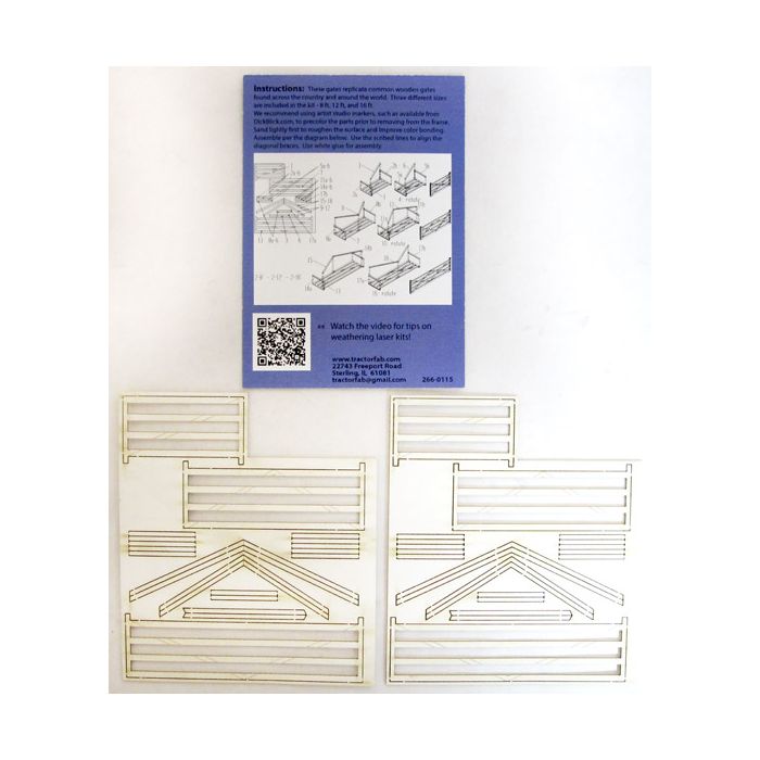 1/64 Gates Laser Cut Wood