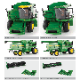 1/16 John Deere Combine 7720 Titan II with 2 heads Prestige Select Series thumbnail