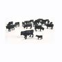 1/64 Black Angus (Pkg of 25) (20 Bulls & 5 calves) thumbnail