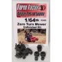1/64 Zero Turn Mower with Roll Bar Down Unfinished Kit thumbnail