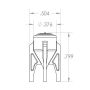 1/64 Tank 35 Gallon Inductor with stand 3D printed thumbnail