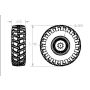 1/64 Tire & Rim 24.5 - 32 pair thumbnail