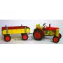 1/25 Zetor Tractor & Wagon Set, Tin Wind Up thumbnail
