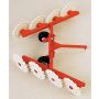 1/64 Hay Rake V-Rack, pull type with 8 wheels thumbnail
