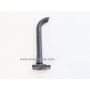Part 1/16 Muffler round straight with curve at top black thumbnail