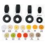 1/64 Tires & rims 850/60-38 pair Dual rims thumbnail