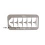 1/64 Mud Flap Ornament Long Horn Skull Chrome (6) thumbnail