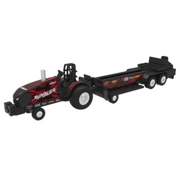 1/64 Case IH Magnum Red Rumbler Puller Tractor & Sled Set