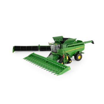 1/64 John Deere Combine S-780 Tracked & with 2 heads Prestige Series