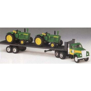 1/64 MackB semi with 2 John Deere 5020's