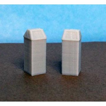1/64 Garbage Cans Square Set of 2