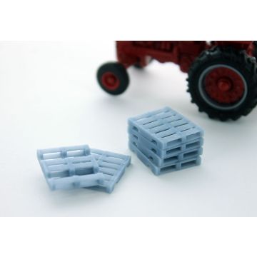 1/64 Wooden Pallets 48 in x 48 in Set of 6