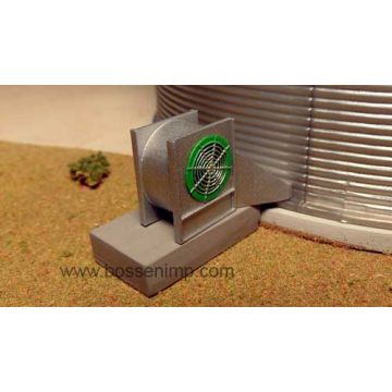 1/64 Grain Bin Centrifugal Fan Kit 3D printed