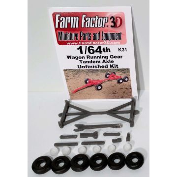 1/64 Wagon Running Gear tandem axle Kit