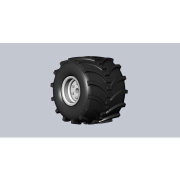 1/64 Tire & Rim 20 x 10.5 pair 3D printed
