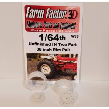 1/64 Rim 18.4 -38 2 part pair 3D printed