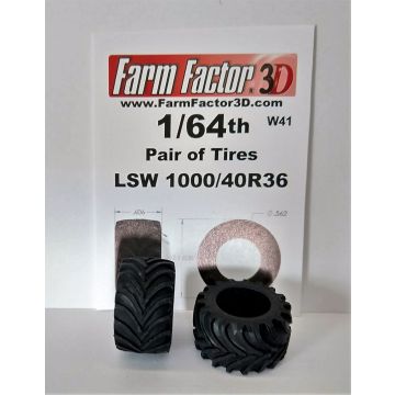 1/64 Tire LSW 1000/40R-36  3D printed