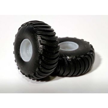 1/64 Tire & rim 725/65 x 26 pair 3D printed