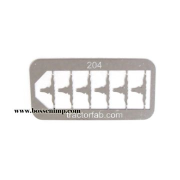 1/64 Mud Flap Ornament Long Horn Skull Chrome (6)