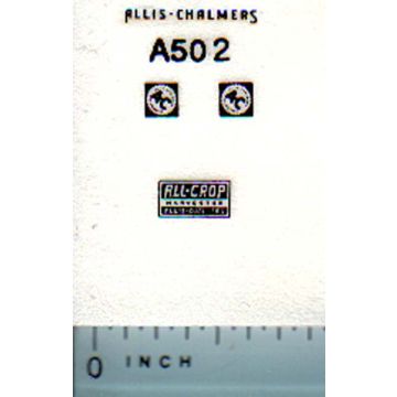 Decal 1/64 Allis Chalmers All-Crop Combine Set (black)