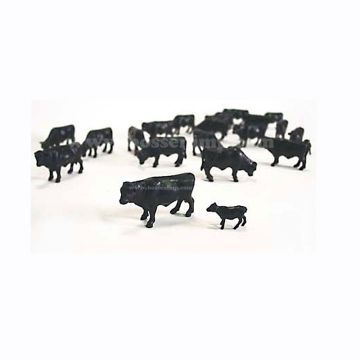 1/64 Black Angus (Pkg of 25) (20 Bulls & 5 calves)