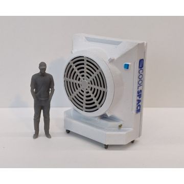 1/64 Grain Bin Fan Kit 3D printed