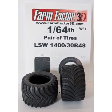 1/64 Tire LSW 1400/30R-48  3D printed