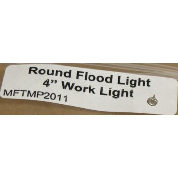 1/64 Round Flood Light 4 inch Work Light with mounting pin on bottom