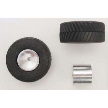 1/64 Tire & rim 30.5R X32 Double Cut Pulling Tires w/Aluminum Rims