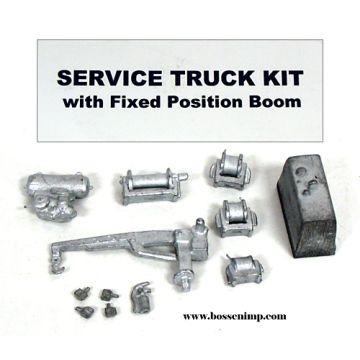 1/64 Service Truck Kit with fixed boom Deluxe